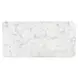 Clayten White and Espresso 71" Rectangular Marble Top Dining Room Set