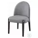 Clayten Gray Chenille and and Espresso Side Chair Set of 2