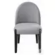 Clayten Gray Chenille and and Espresso Side Chair Set of 2