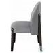 Clayten Gray Chenille and and Espresso Side Chair Set of 2