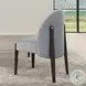 Clayten Gray Chenille and and Espresso Side Chair Set of 2