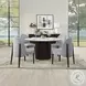 Clayten Gray Chenille and and Espresso Side Chair Set of 2