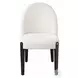 Clayten Beige Chenille and and Espresso Side Chair Set of 2