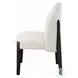 Clayten Beige Chenille and and Espresso Side Chair Set of 2