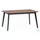 Rebi Walnut and Black 59" Rectangular Dining Table