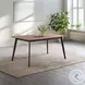 Rebi Walnut and Black 59" Rectangular Dining Table