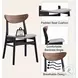 Rebi Gray Linen and Walnut Black Side Chair Set of 2