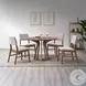 Seda Walnut Round Dining Room Set