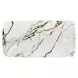 Cora White and Golden Champagne 119" Extendable Rectangular Dining Table