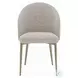 Cora Champagne Fabric Side Chair Set of 2