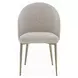 Cora White and Golden Champagne Extendable Dining Room Set