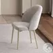 Cora Champagne Fabric Side Chair Set of 2