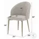 Cora Champagne Fabric Side Chair Set of 2