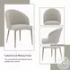 Cora Champagne Fabric Side Chair Set of 2