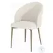 Cora White Fabric Side Chair Set of 2