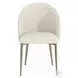 Cora White Fabric Side Chair Set of 2
