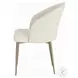 Cora White Fabric Side Chair Set of 2