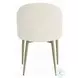 Cora White Fabric Side Chair Set of 2
