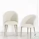 Cora White Fabric Side Chair Set of 2
