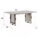 Marta Natural 72" Rectangular Dining Table