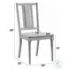 Marta Beige Linen and Natural Side Chair Set of 2