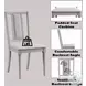 Marta Beige Linen and Natural Side Chair Set of 2