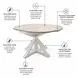 Island Haven Taupe 45" Round Extendable Butterfly Dining Table with Storage