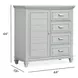 Harborwick Harbor Gray 4 Drawer Door Chest