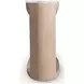 Loggia White and Aria Oval Travertine Top Console Table