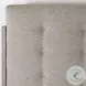 Foundations Linen and Light Shale Queen Upholstered Panel Bed