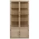 Isla Light Natural 4 Door Display Cabinet