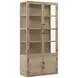 Isla Light Natural 4 Door Display Cabinet