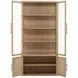 Isla Light Natural 4 Door Display Cabinet
