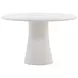 Jemina White 48" Outdoor Round Concrete Top Dining Table