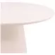 Turell Ivory 55" Outdoor Round Concrete Top Dining Table