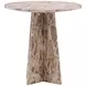 Caldwell Beige 30" Round Marble Top Bistro Table