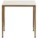 Perugia White and Antique Brass Occasional Table Set