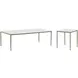 Perugia White and Antique Brass Occasional Table Set