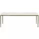 Perugia White and Antique Brass Occasional Table Set