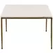 Perugia White and Antique Brass Occasional Table Set