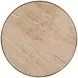 Idrina Natural and Antique Brass 28" Round Marble Top Bistro Table