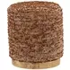Zandy Brown Upholstered Stool
