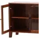Persea Brown 4 Glass Door Sideboard