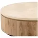 Canyon Natural Wash and Cream Round Marble Top Coffee Table