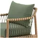 Tahoe Green Performance Fabric 32" Outdoor Sofa Chair