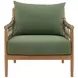Tahoe Green Performance Fabric 32" Outdoor Sofa Chair