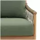 Tahoe Green Performance Fabric 79" Outdoor Sofa