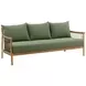 Tahoe Green Performance Fabric 79" Outdoor Sofa