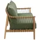 Tahoe Green Performance Fabric 79" Outdoor Sofa