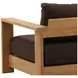 Naya Woolacombe Chocolate Upholstered 43" Outdoor Sofa Chair